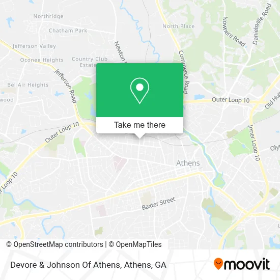 Devore & Johnson Of Athens map