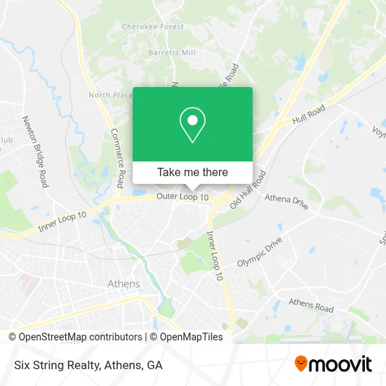 Six String Realty map