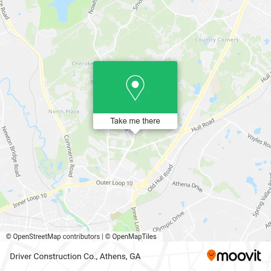 Driver Construction Co. map