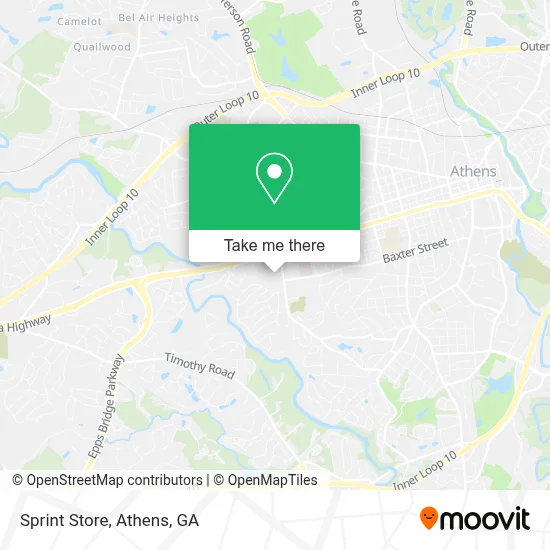 Sprint Store map
