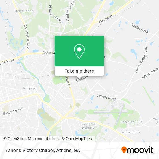 Athens Victory Chapel map
