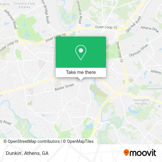 Dunkin' map