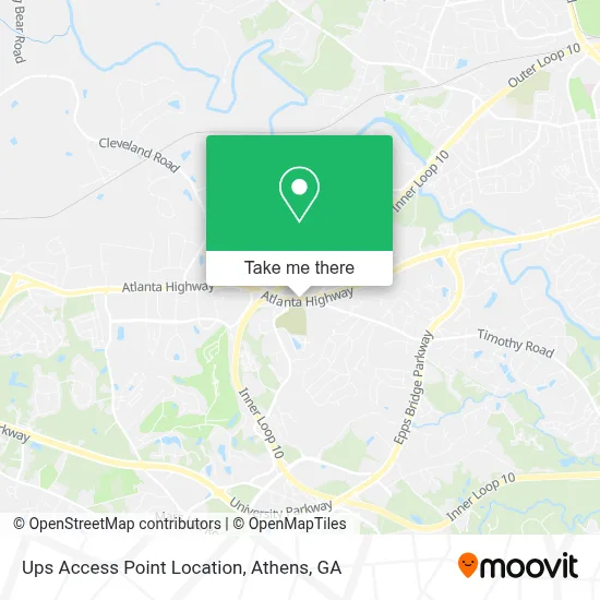Ups Access Point Location map