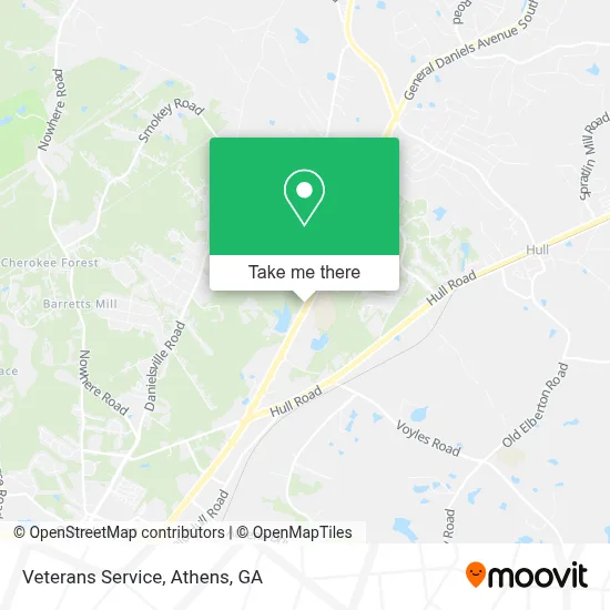Veterans Service map
