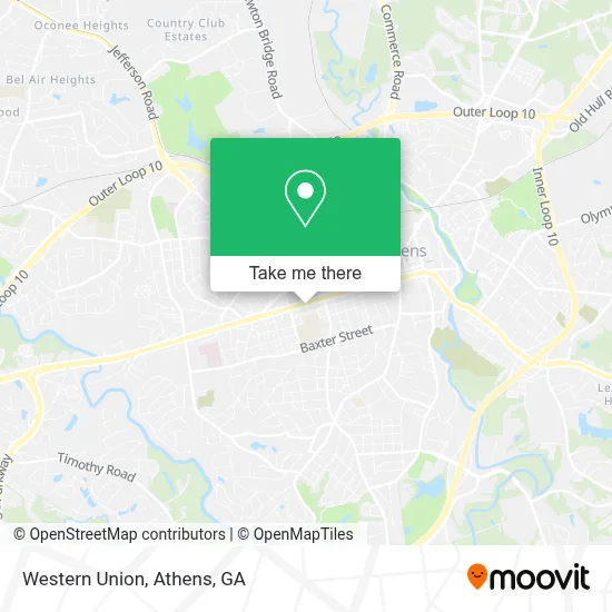 Western Union map