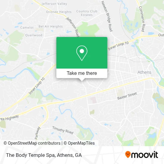 The Body Temple Spa map