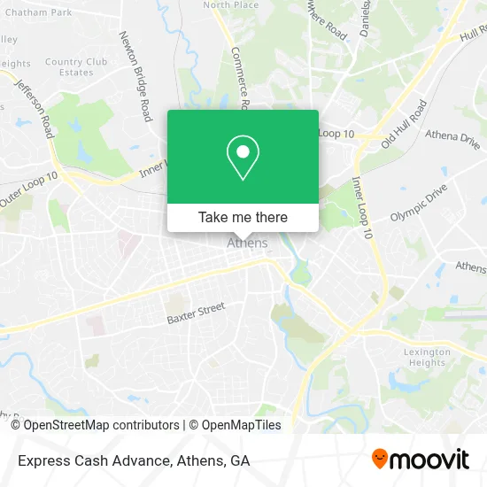 Express Cash Advance map