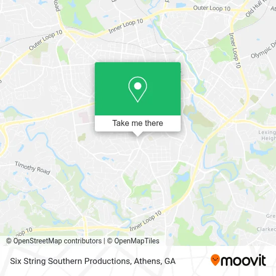 Six String Southern Productions map