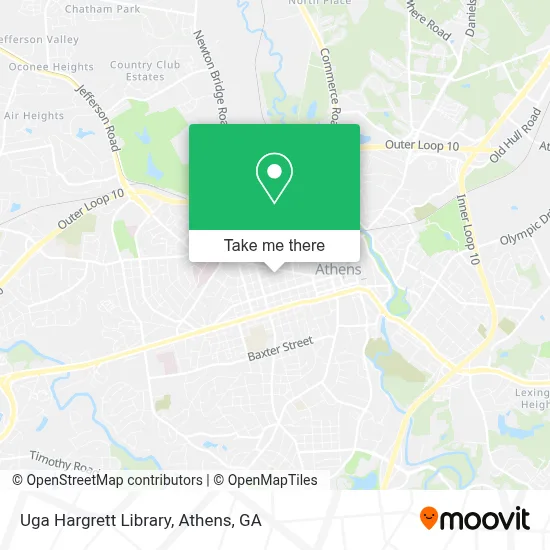 Uga Hargrett Library map