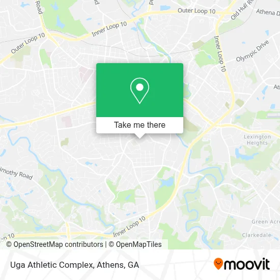 Uga Athletic Complex map