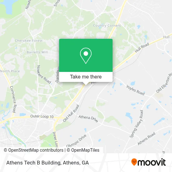 Athens Tech B Building map