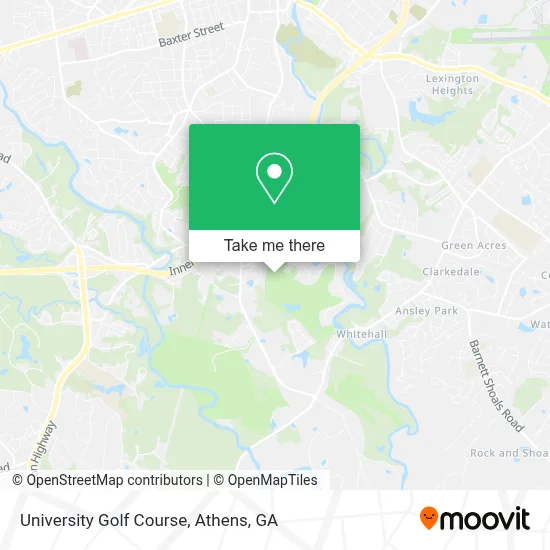University Golf Course map
