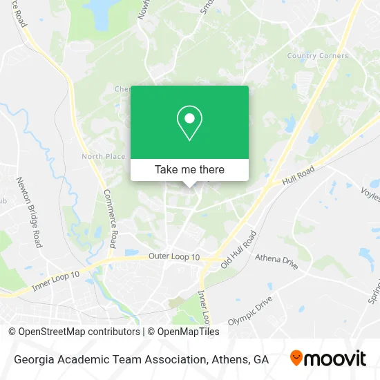 Georgia Academic Team Association map