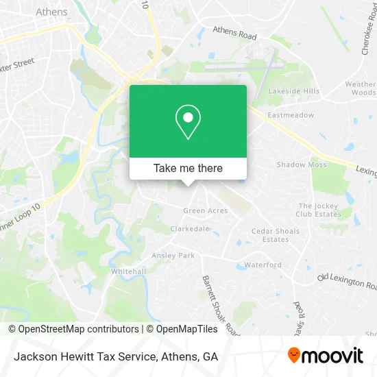 Jackson Hewitt Tax Service map