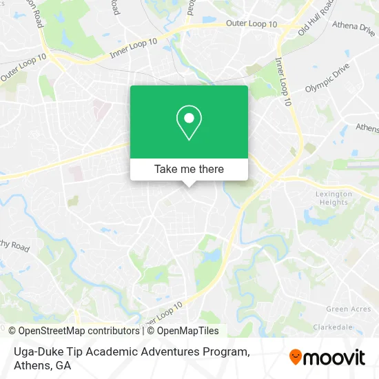 Uga-Duke Tip Academic Adventures Program map