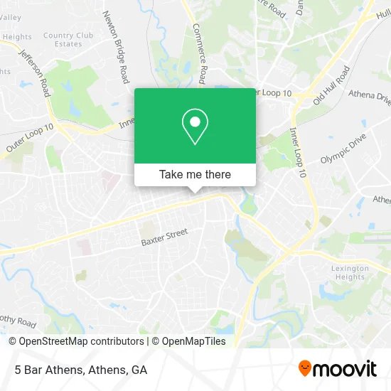 5 Bar Athens map