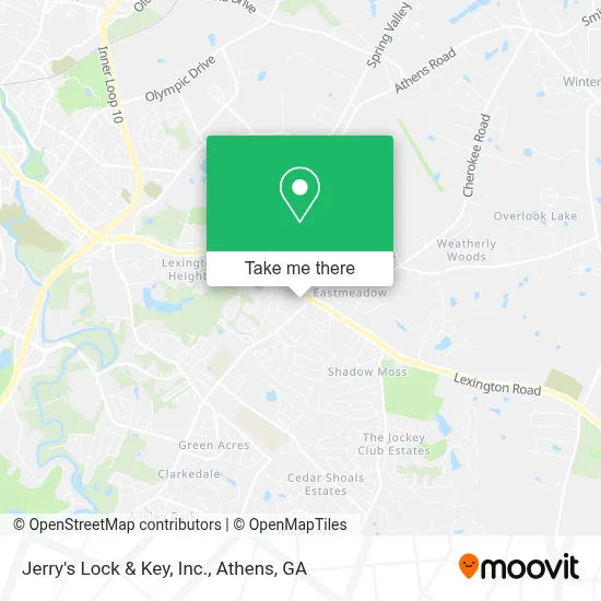 Jerry's Lock & Key, Inc. map