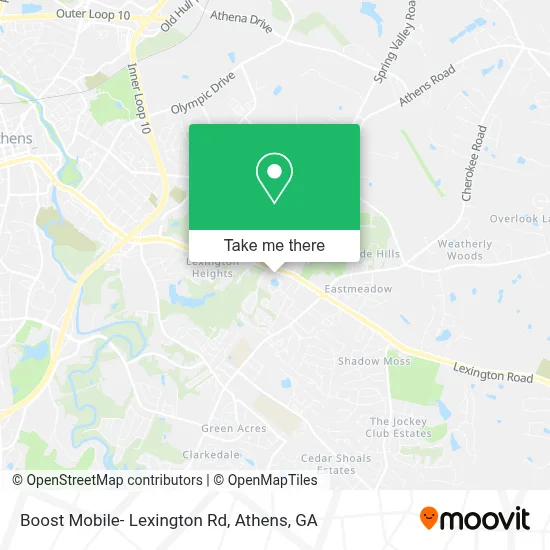 Boost Mobile- Lexington Rd map