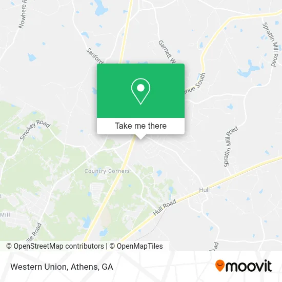 Western Union map
