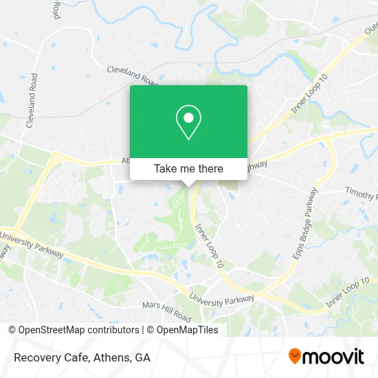 Recovery Cafe map