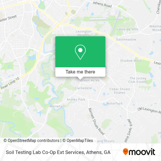 Soil Testing Lab Co-Op Ext Services map