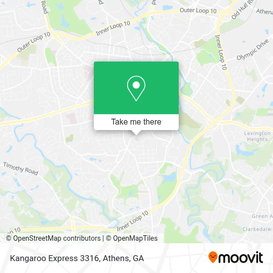 Kangaroo Express 3316 map