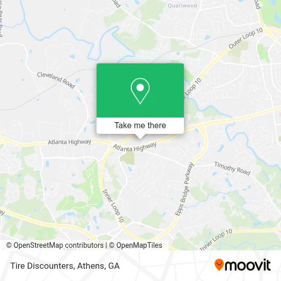 Tire Discounters map