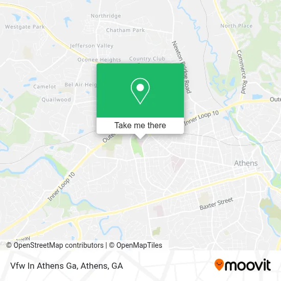 Vfw In Athens Ga map