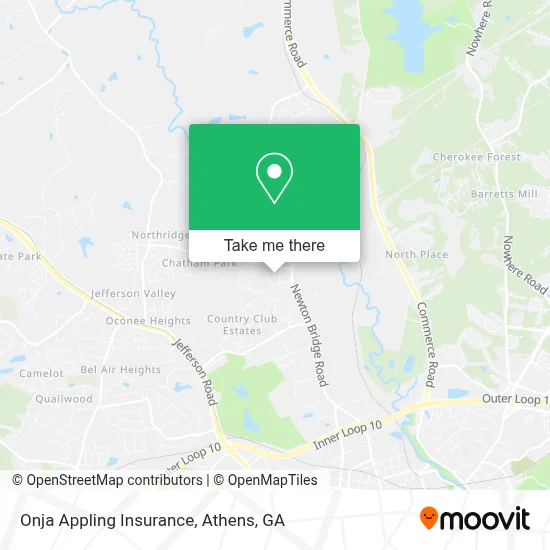 Onja Appling Insurance map