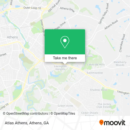 Atlas Athens map