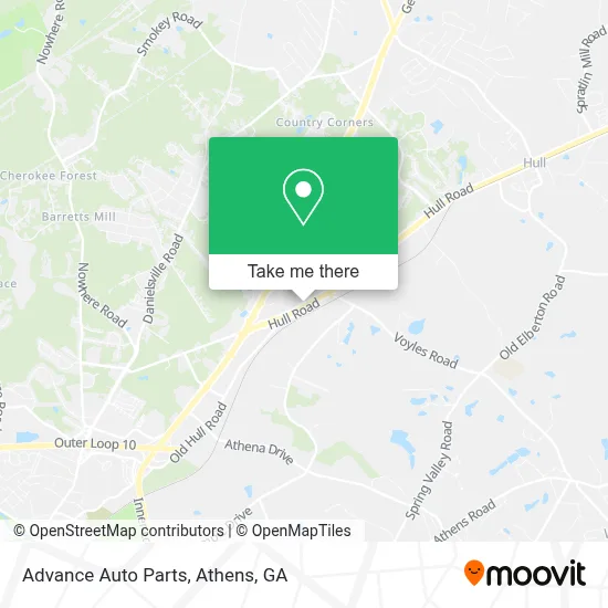 Advance Auto Parts map