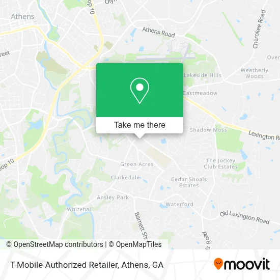 T-Mobile Authorized Retailer map