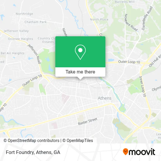 Fort Foundry map