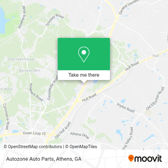 Autozone Auto Parts map