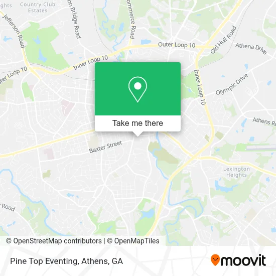 Pine Top Eventing map