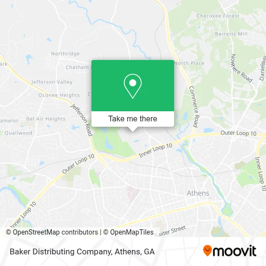 Baker Distributing Company map