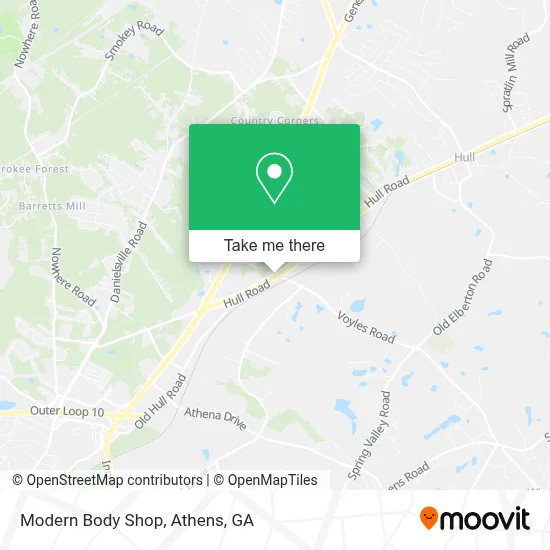 Modern Body Shop map