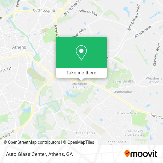 Auto Glass Center map