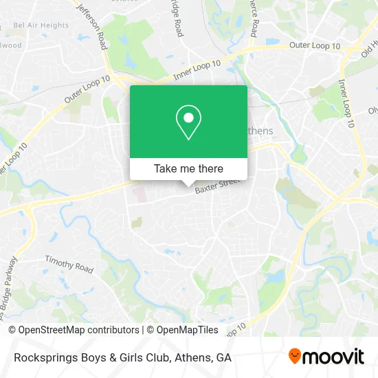 Rocksprings Boys & Girls Club map