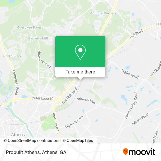 Probuilt Athens map