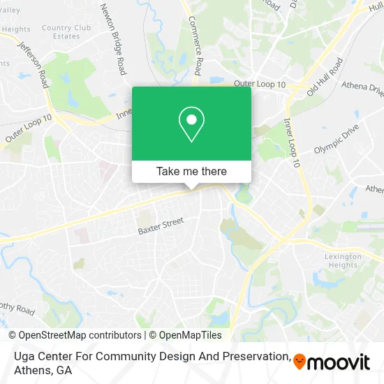 Uga Center For Community Design And Preservation map