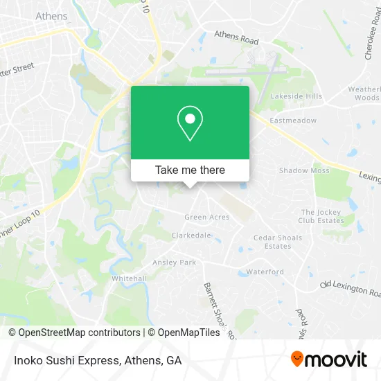 Inoko Sushi Express map