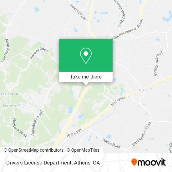 Drivers License Department map