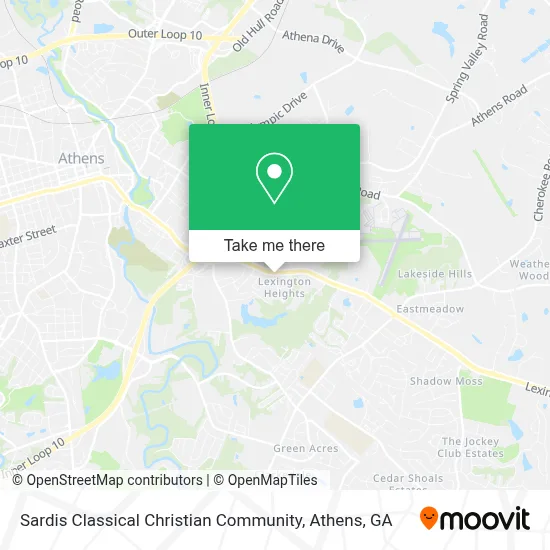 Sardis Classical Christian Community map