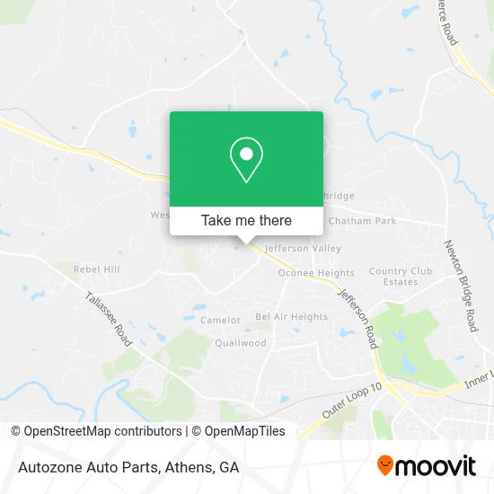 Autozone Auto Parts map