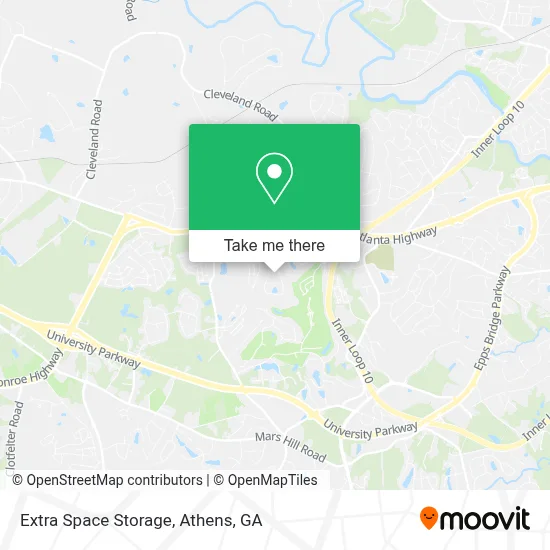 Extra Space Storage map