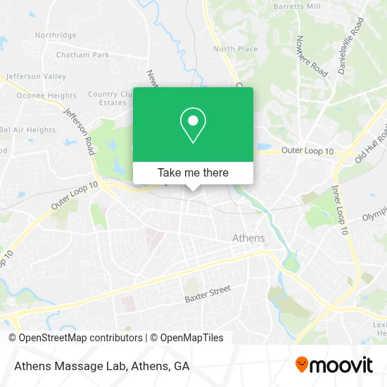 Athens Massage Lab map