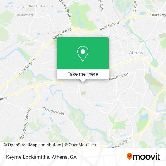 Keyme Locksmiths map