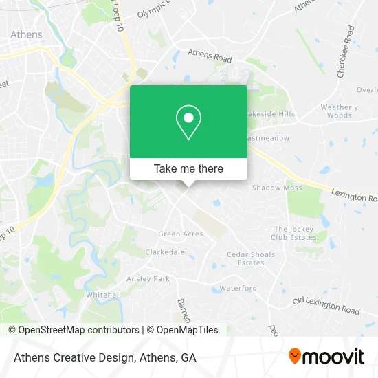 Athens Creative Design map