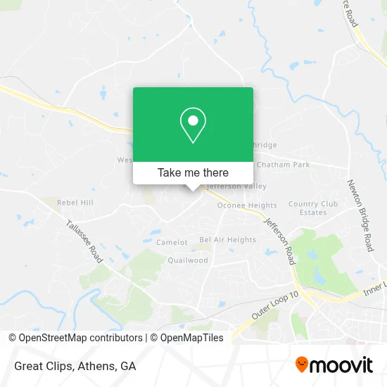 Great Clips map
